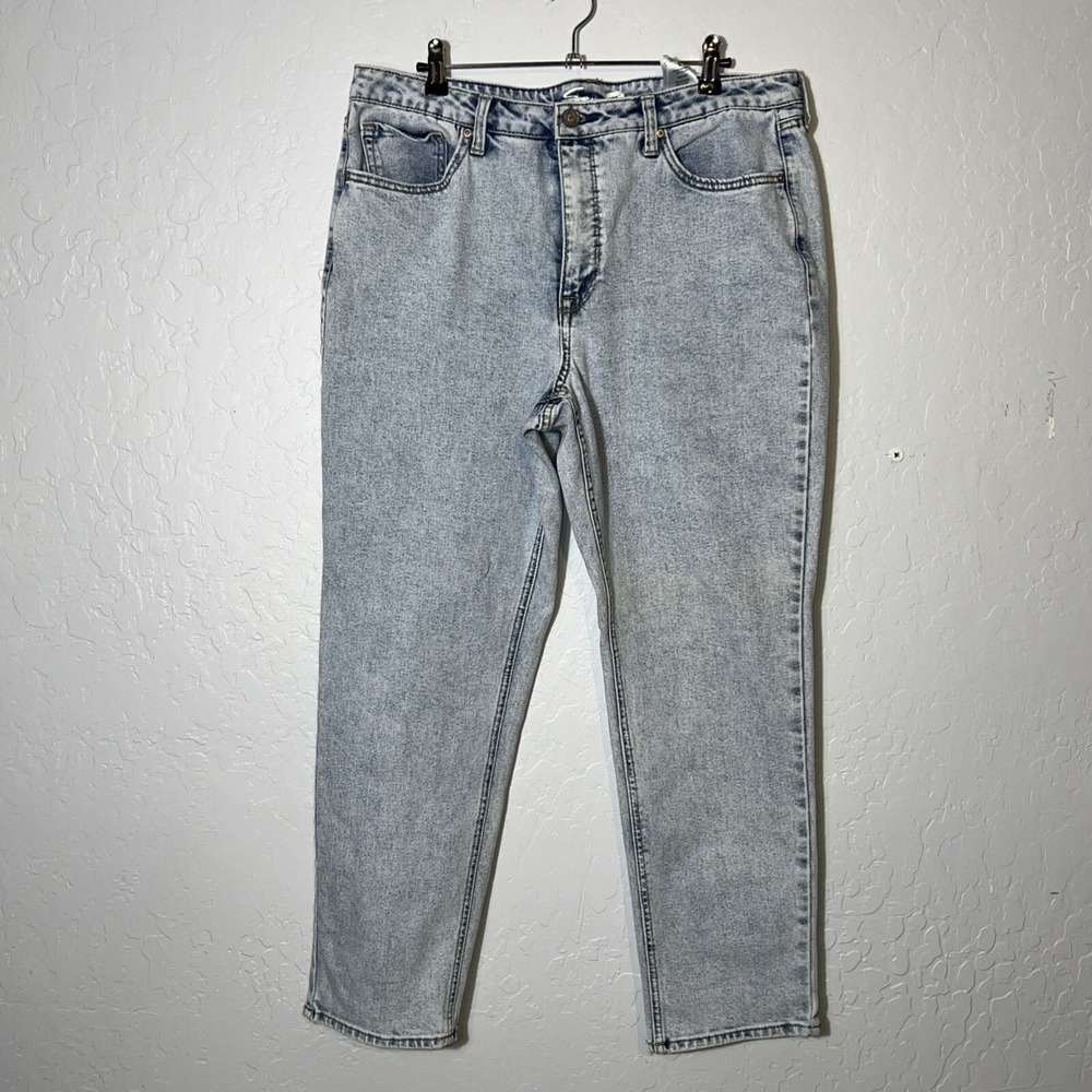 Seven7 Slim Straight Denim Size 14 Light Wash‎ High Rise 28" Inseam Blue ✅ (286)